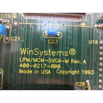 WinSystems 400-0217-000 LPMMCM-SVGA-M Board 4000217000 - Parts Only