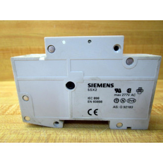 Siemens 5SX21-C10 10A Circuit Breaker 5SX21C10 WAux. Contact 5SX9100 - Used