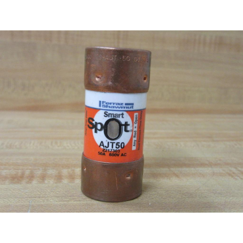Gould Shawmut Ferraz Mersen AJT-50 Time Delay Fuse AJT50 Smart Spot - New No Box