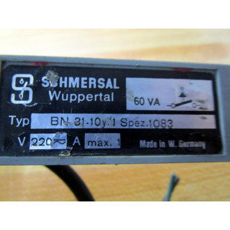 Schmersal BN-31-10Y1 Magnetic Reed Switch BN3110Y1 - Used