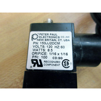Peter Paul 153JJ2DCM 3-Way Solenoid Valve 15-17040-16 PPF - New No Box