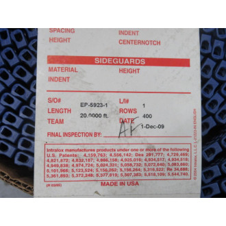 Intralox EP-59231 Ser. 1100 Flush Grid Conveyor Belt EP59231