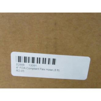 02888 13091 4" FDA White Sonic Flex Hose
