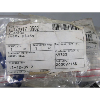 6-367317 0502 Channel Plate C29 05 E310736 - New No Box