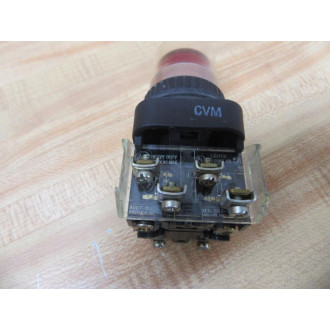 Allen Bradley 800H-PRA16 Push Button Switch Red Lens 800H-PRA16R - Used