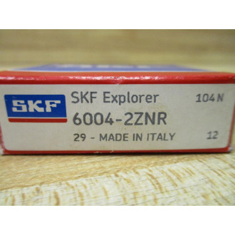 SKF 6004-2ZNR Radial Ball Bearing 60042ZNR