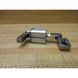 SMC CQSB12-10DCM Compact Cylinder CQSB1210DCM WSwivel Connectors - Used