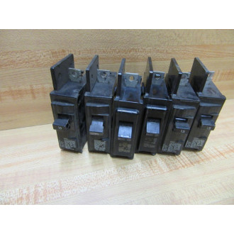 Siemens ITE BQ1-B015 Circut Breaker BQ1B015 (Pack of 6) - Used