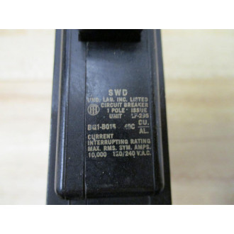Siemens ITE BQ1-B015 Circut Breaker BQ1B015 (Pack of 6) - Used