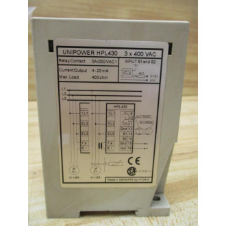 Unipower HPL430 Signal Conditioner HPL430 460V - Used