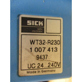 Sick WT32-R230 Photoelectric Sensor 1 007 413 - Used