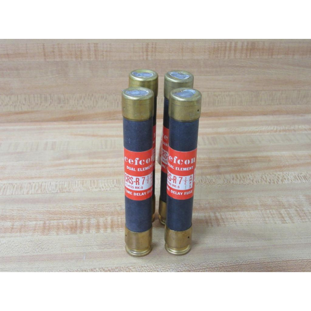 Cefco CRS-R 7-12 Dual Element Fuse CRSR712 (Pack of 4) - New No Box