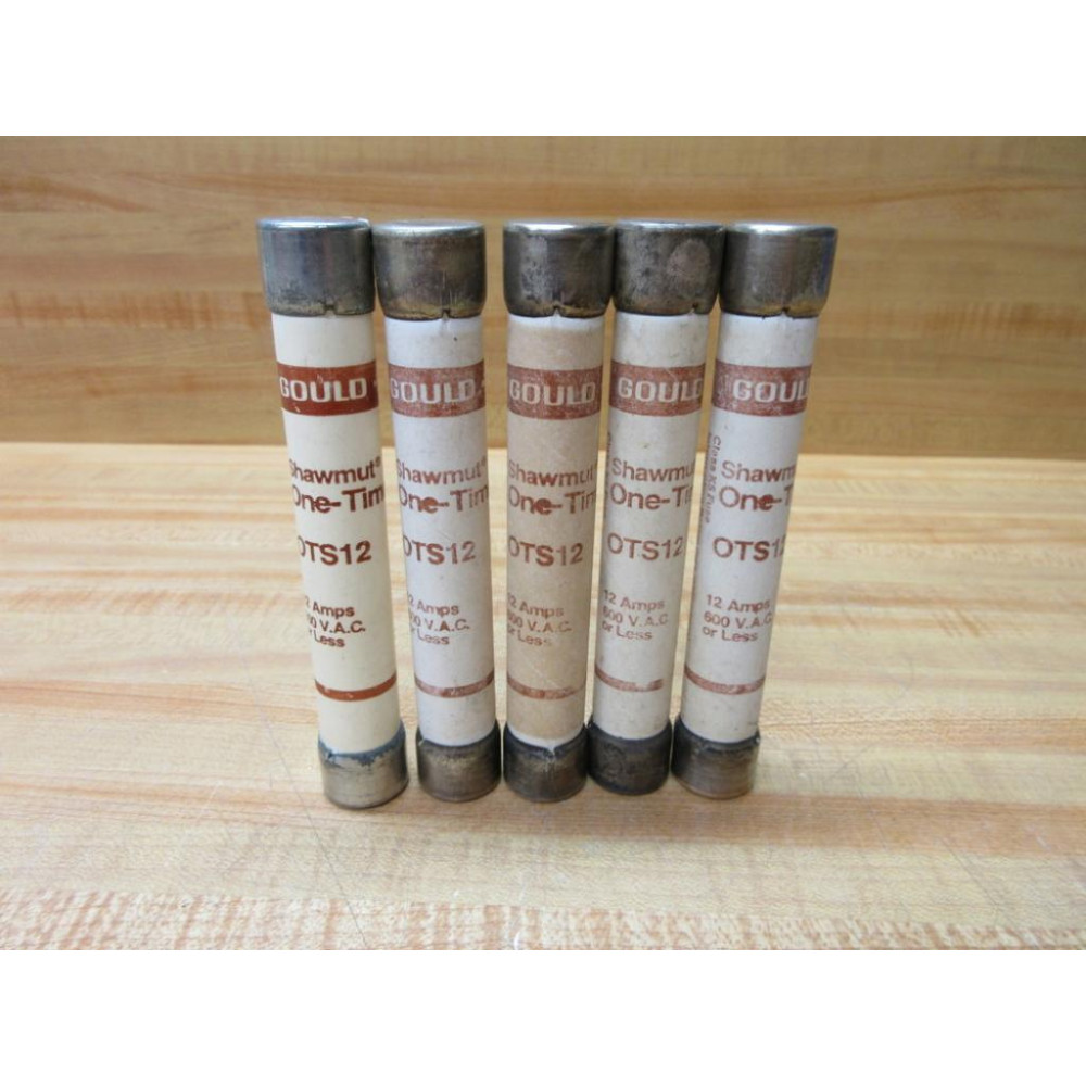 Gould Shawmut Ferraz Mersen OTS12 Tri-Onic Fuse (Pack of 5) - Used
