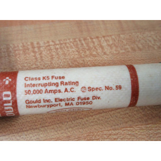 GouldShawmut OTS50 One-Time Fuse (Pack of 5) - Used