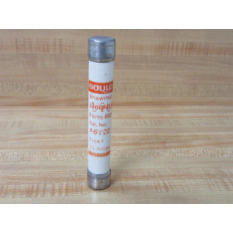 Gould Shawmut Ferraz Mersen A6Y20-1 Amp-Trap Fuse A6Y20 - Used