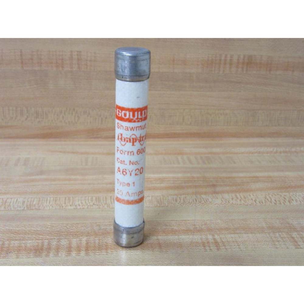 Gould Shawmut Ferraz Mersen A6Y20-1 Amp-Trap Fuse A6Y20 - Used