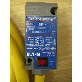 Cutler Hammer E50SBL6P Limit Switch Cable - New No Box