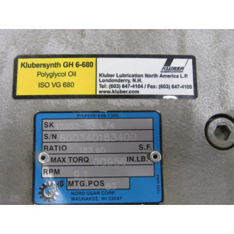 Nord SK 63 L4 C U S Gear Motor SK 12063-63 L4 - New No Box