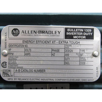 Allen Bradley 1329HR-A50FFC18SD Inverter Duty Motor 918948RY - New No Box