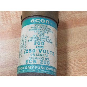Economy ECN 200 Econ Time-Delay Fuse ECN200 (Pack of 2) - New No Box