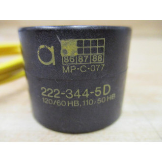 Asco 222-344-5D Solenoid Valve Coil MP-C-077 - New No Box