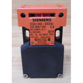 Siemens 3SE2 243-0XX40 Interlock Switch 3SE22430XX40 - New No Box