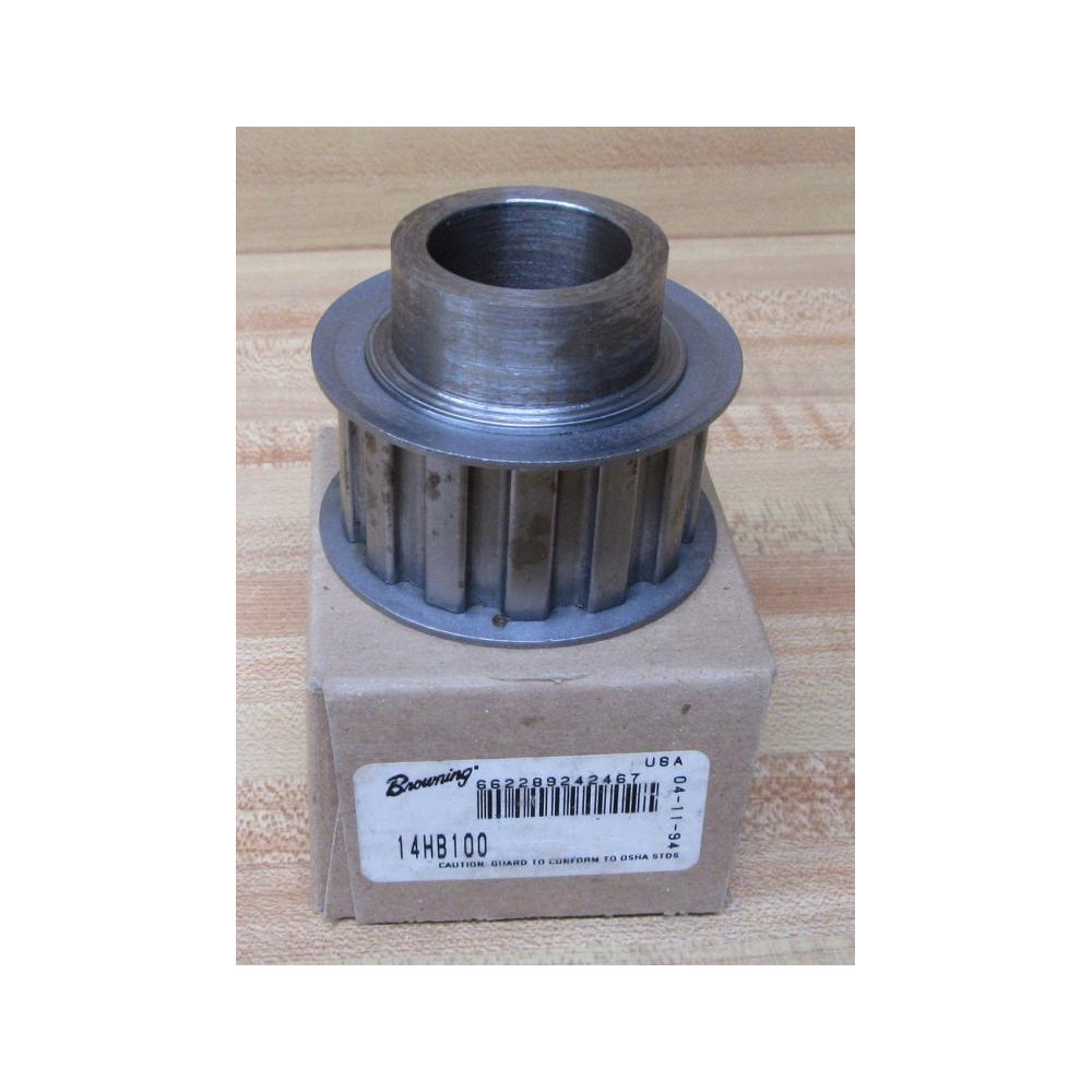 Browning 14HB100 Timing Pulley Sheave WO Keyway Browning 14HB100 Timing Pulley Sheave WO Keyway