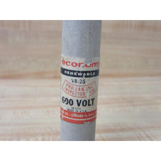 Economy F-3005 Renewable VR-25 Fuse F3005 (Pack of 3) - Used