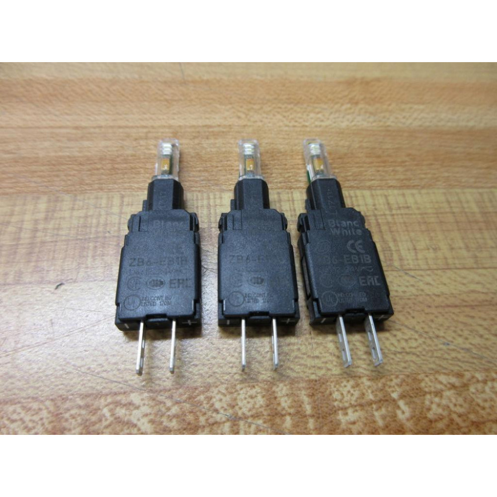 Schneider Electric ZB6-EB1B LED Panel Indicator ZB6EB1B (Pack of 3) - New No Box