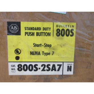 Allen Bradley 800S-2SA7 Push Button Motor Starter Switch 800S2SA7