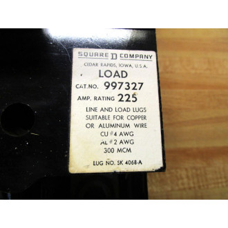 Square D 997327 Circuit Breaker - Used