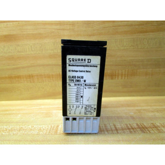 Square D 8430 DWU Control Relay 8430 DWU-W - Used