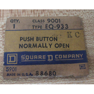 Square D 9001-EQ933 Push Button, Sensitive 9001EQ933 - New No Box