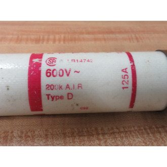 Gould Shawmut Ferraz Trionic TRSR 125 Fuse TRSR125 - Used