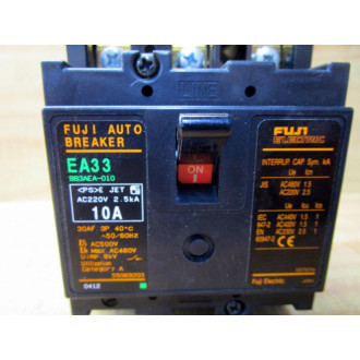 Fuji Electric EA33 10A Circuit Breaker EA33 BB3AEA-010 - Used