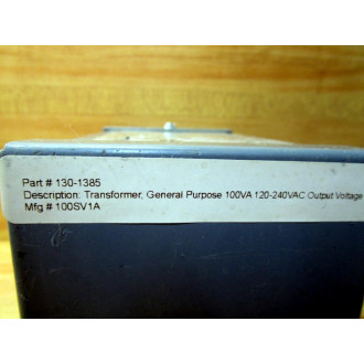 Square D 100SV1A Transformer 130-1385 - Used