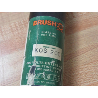 Brush KOS 200 One-Time Fuse K0S 200 - New No Box