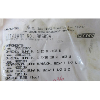 FEBCOWatts 905054 Rubber Repair Kit