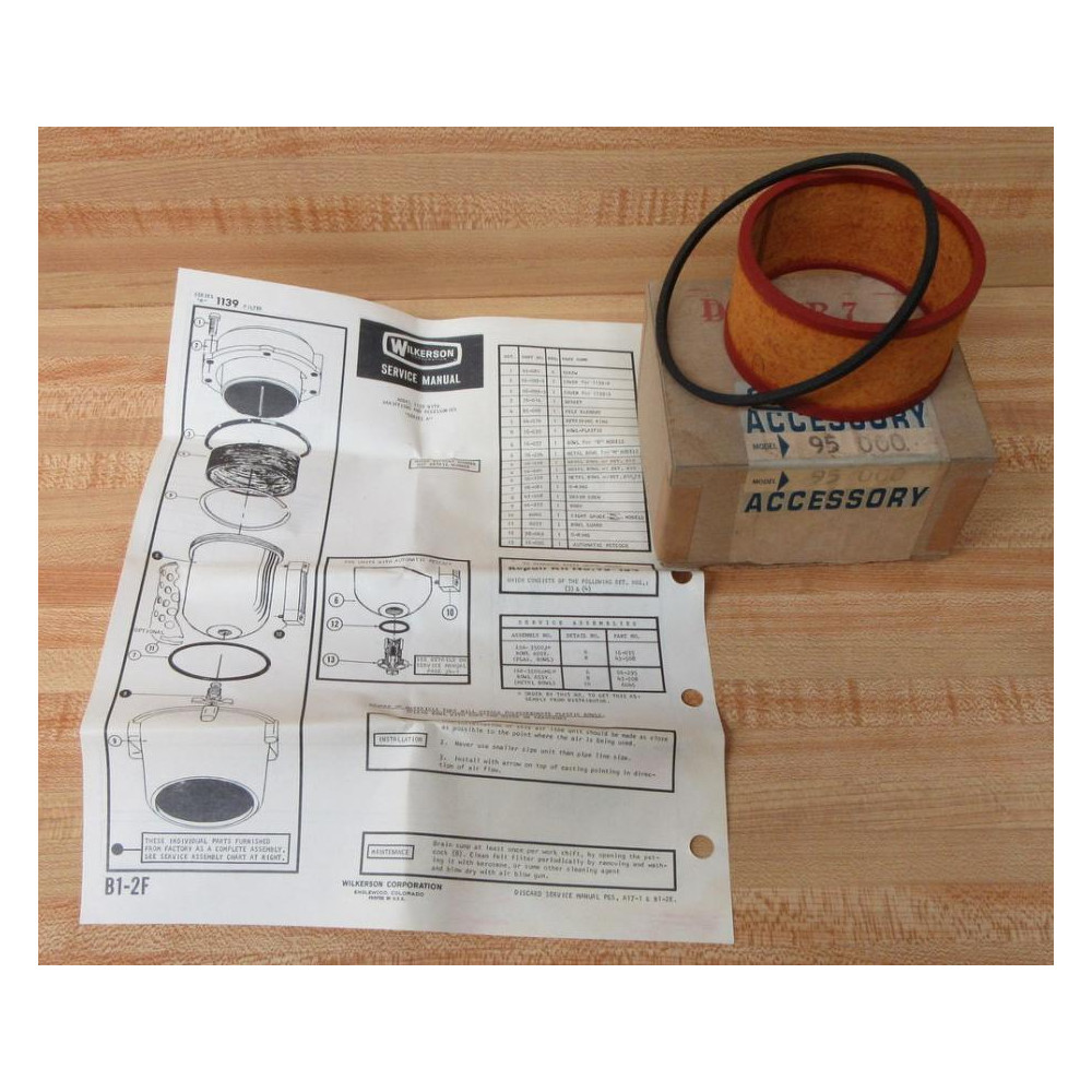 Wilkerson 95 000 Filter Repair Kit 95-134 Wilkerson 95 000 Filter Repair Kit 95-134
