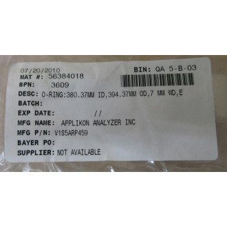 Applikon Analyzer V1S5ARP459 O-Ring