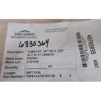 Saint-Gobain TSFE14-0187-031-50 Tubing TSFE14018703150