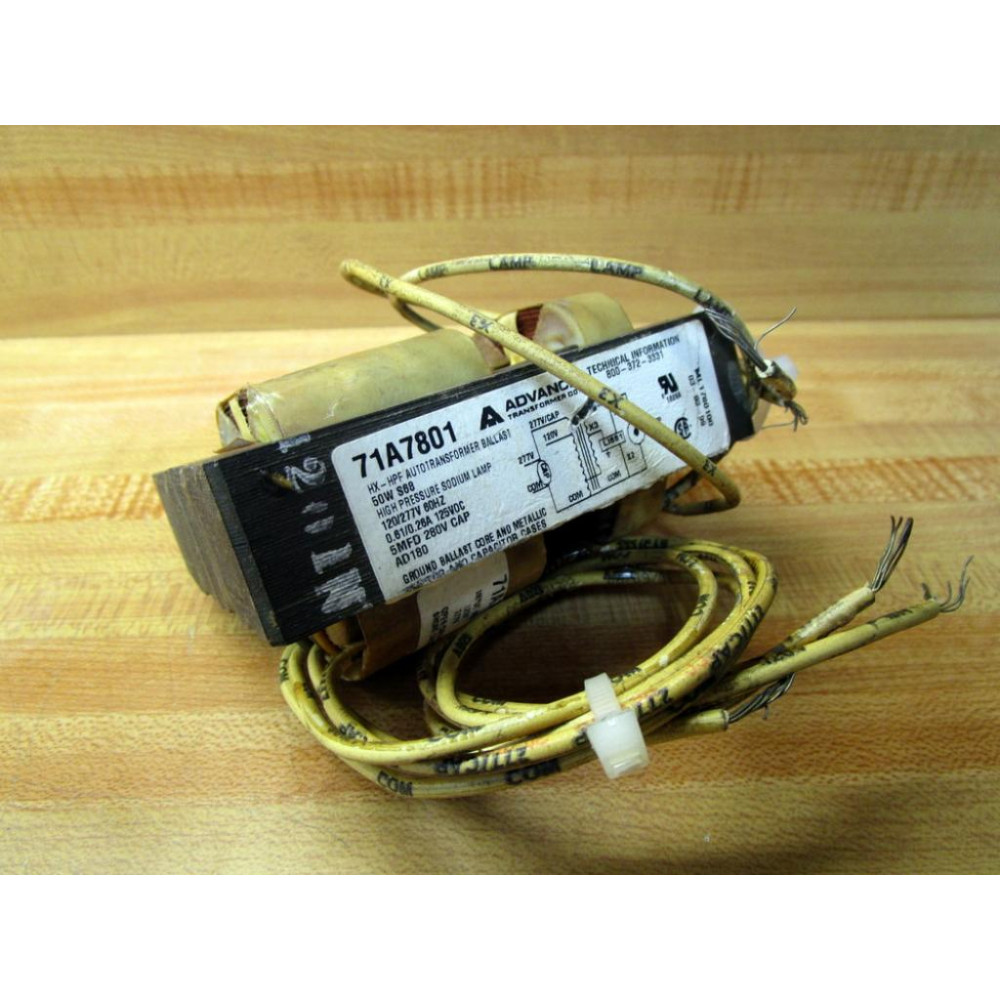 Advance Transformer 71A7801 Transformer - Used Advance Transformer 71A7801 Transformer - Used