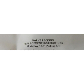 Robertshaw 2850-036 U-Cup Packing Kit 2850036