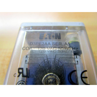 Eaton D3PF2AA Relay D3PF2AA-120V AC - Used