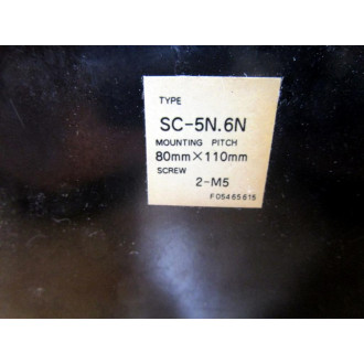 Fuji Electric SC-6N 125 Magnetic Contactor SC-6N Cracked Housing - Used