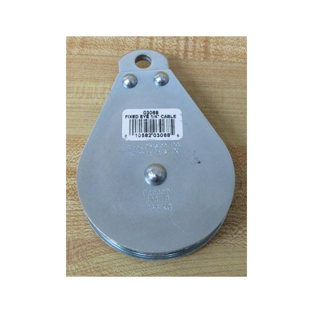 Block Division 03068 Pulley - New No Box Block Division 03068 Pulley - New No Box