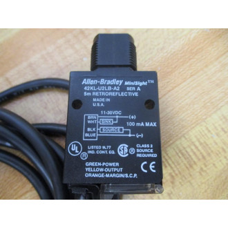 Allen Bradley 42KL-U2LB-A2 MiniSight Photoelectric Sensor 42KLU2LBA2 - New No Box