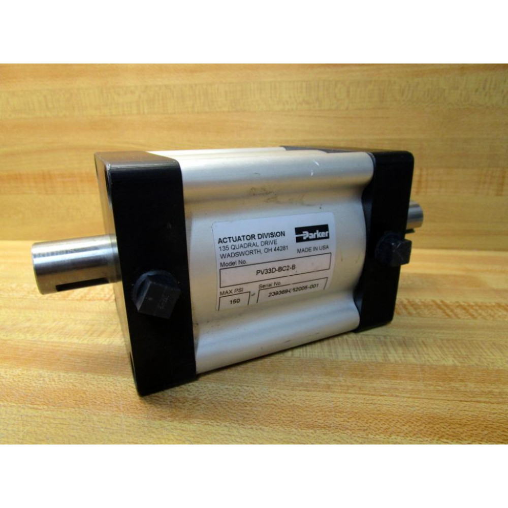 Parker PV33D-BC2-B Rotary Actuator PV33DBC2B - Used