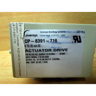 Invensys CP-8391-716 Actuator Drive CP8391716 - Used