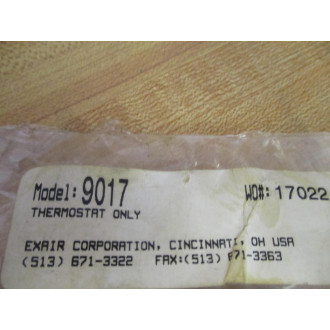 Exair 9017 Adjustable Thermostat - New No Box
